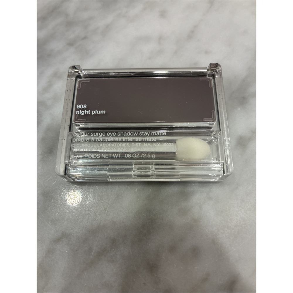 Clinique 608 NIGHT PLUM Colour Surge Eye Shadow Stay Matte (0.08 oz.) New